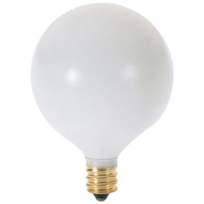 40W 120V G16 1/2 E12 Satin White Bulb by SATCO Lighting - Starlight Lighting USA and Canada